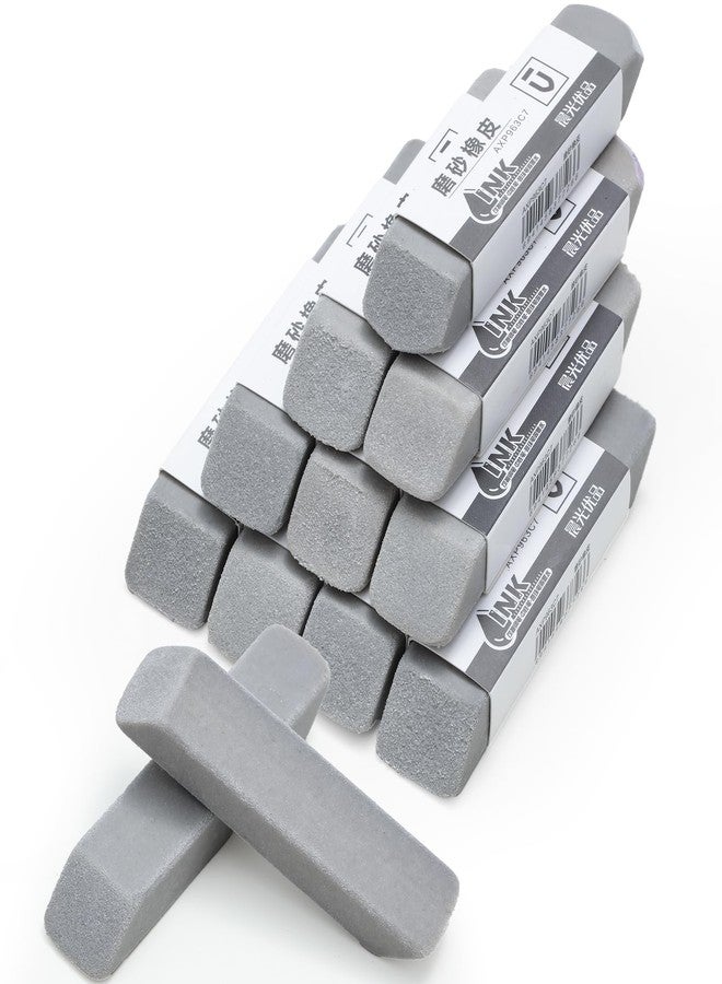 ام اند جي مجموعة ممحاة رملية من إم آند جي، عبوة من 10 ممحاة، ممحاة أقلام حبر جاف وأقلام تلوين، متينة وقابلة للحمل للطلاب والمكاتب (رمادي) - Image 1